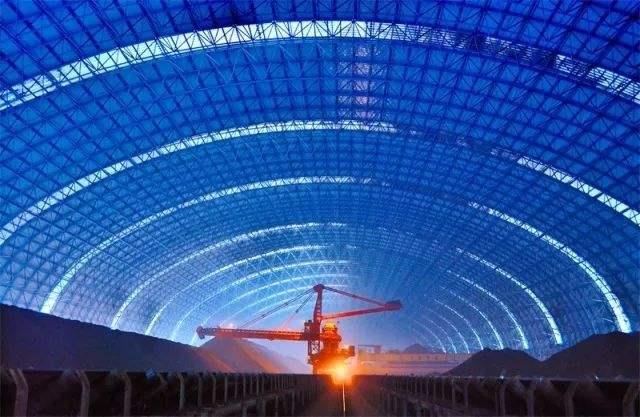 雅安亿优钢构工程师为您解析原料场封闭技术的特点和类型