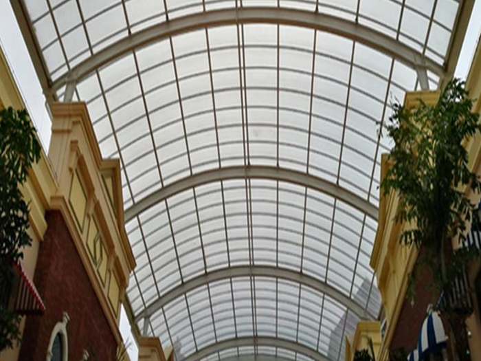 雅安屋面网架顶棚吊装方案